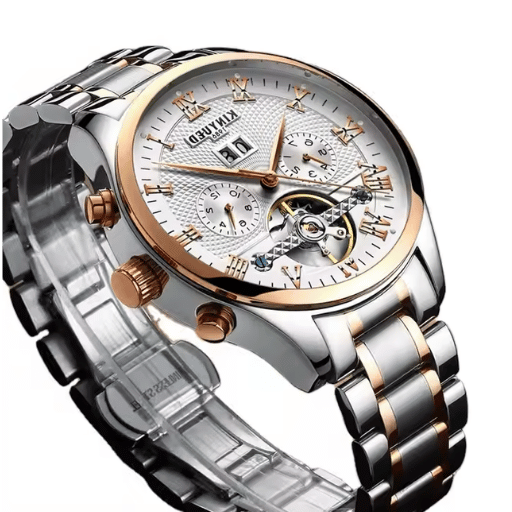 Hoe stel ik de tijd in op een mechanisch horloge?