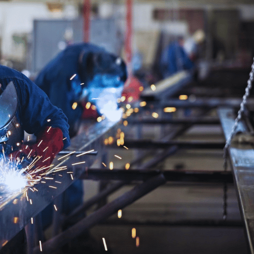 What are the main types of steel used in fabrication?