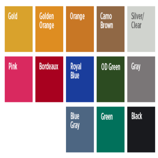 What colors are available for hardcoat anodized aluminum